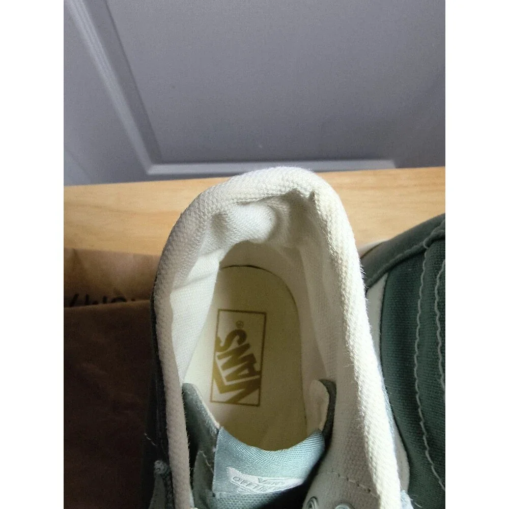 Vans Sk8 Hi Tapered Stacked Platform Shoe Sneaker Green Milieu Gum Sz Men 8/W9.5